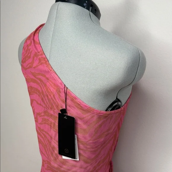 Vix Paula Hermanny Diani Kiana Maxi Cover Up Dress Pink Tiger Print NWT Size S - Picture 5 of 10